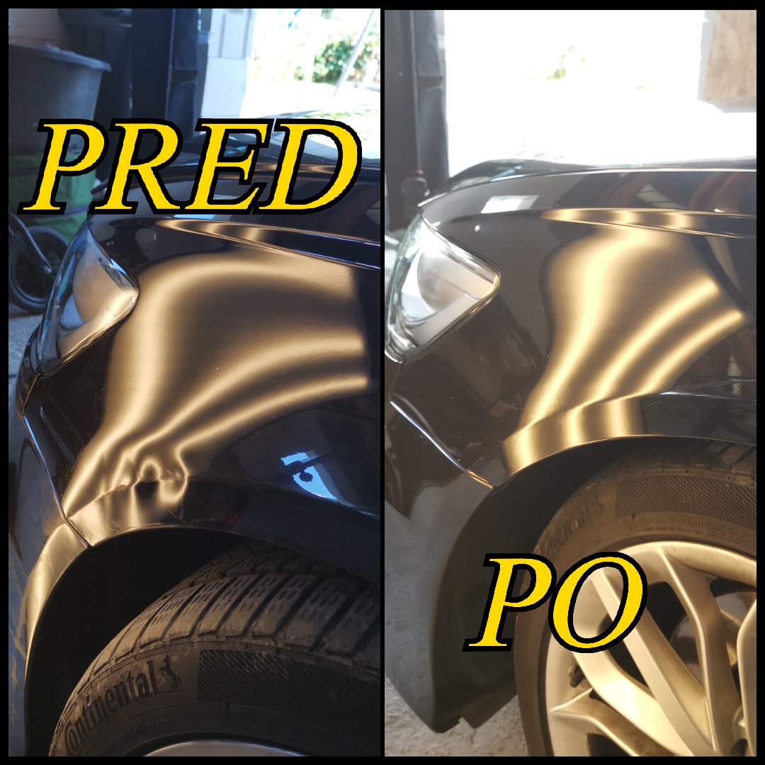 Predný blatník — čierne auto